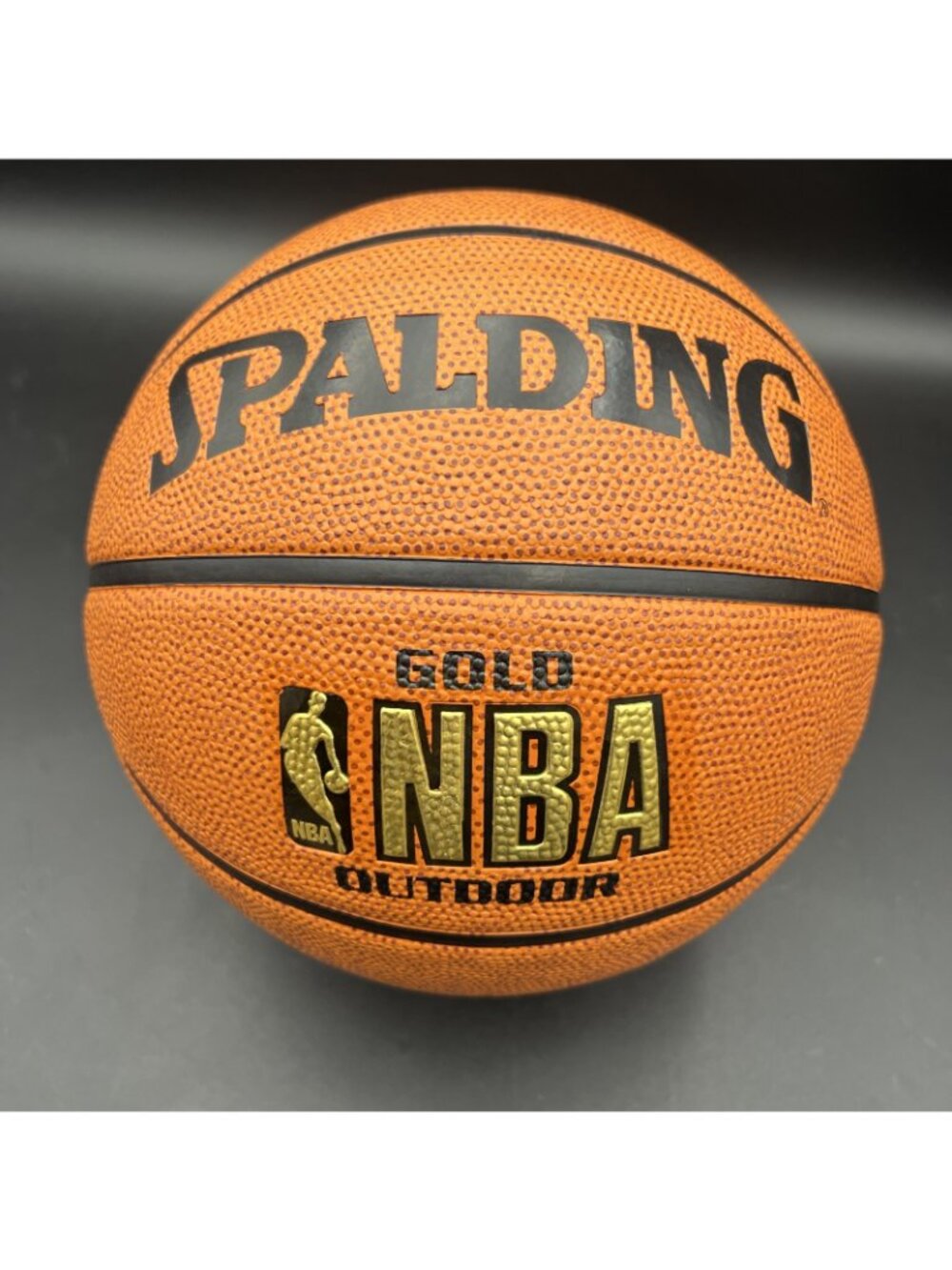 RARE SPALDING GOLD NBA OUTDOOR BASKETBALL BALL SIZE 7 NEW NOS - Picture 11 of 11